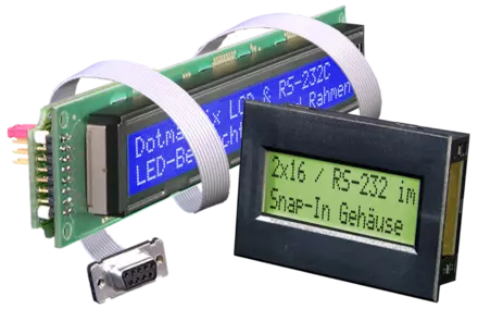 Displays with RS-232 interface Displays with RS-232 interface