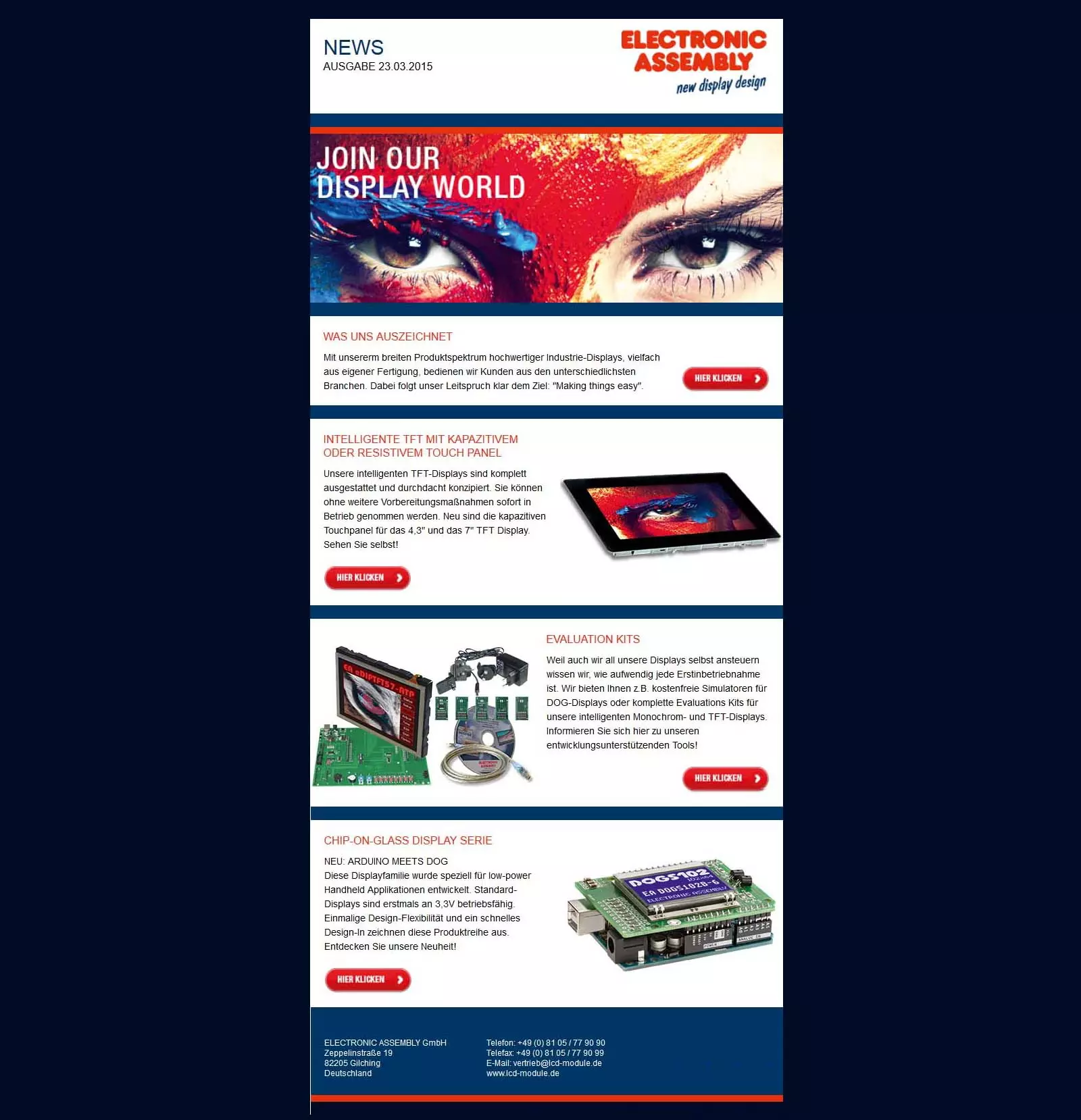Newsletter 2015/03 EVAL-Kits Newsletter 2015/03 EVAL-Kits